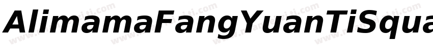 AlimamaFangYuanTiSquare Bold字体转换
